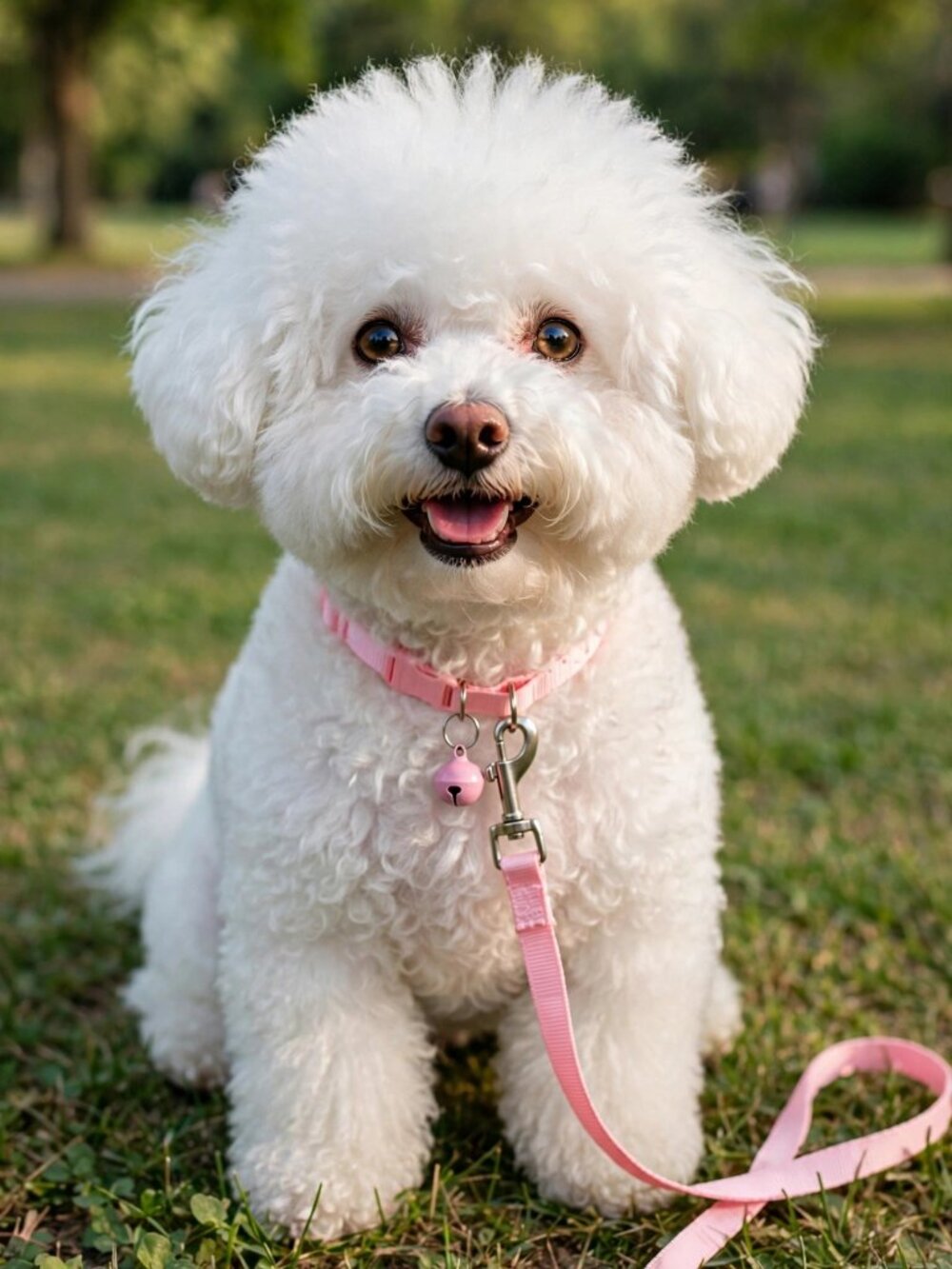 Pink Paw Print Dog Leash and Collar Set